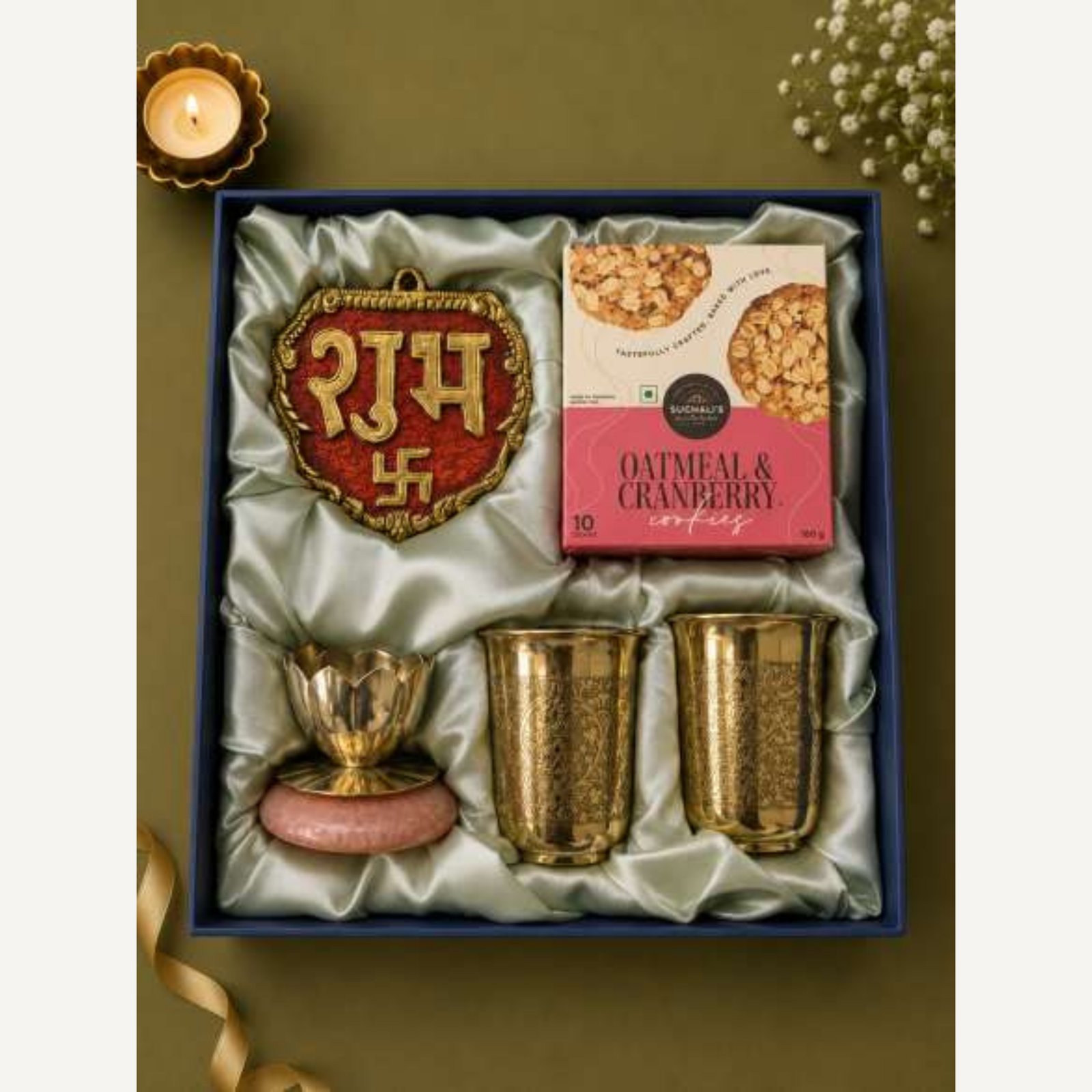 The Heritage Festive Hamper, a corporate Diwali hamper by Iconiq Gifts.